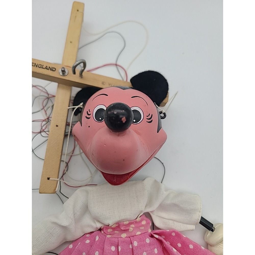 Vintage Early Pelham Puppet 'Minnie Mouse' Marionette String Tangle See Pictures - Picture 2 of 13
